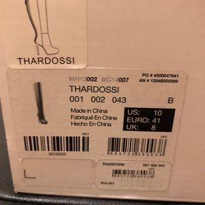 Brand New Black Leather Thardossi Boots Size 10